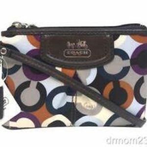 Multicolor Coach Madison Small Wristlet ***NEW with tags